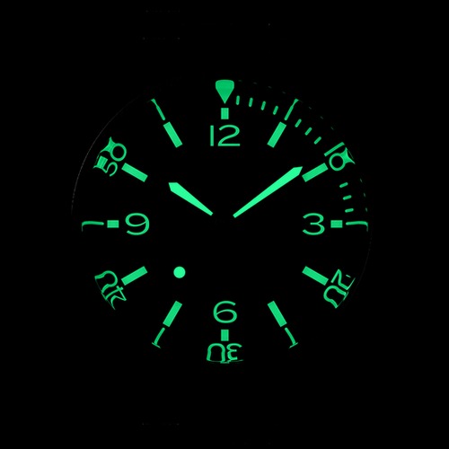 SOMBRERO 90-011, Black Linen Textured Dial, 20 BAR Water Resistant