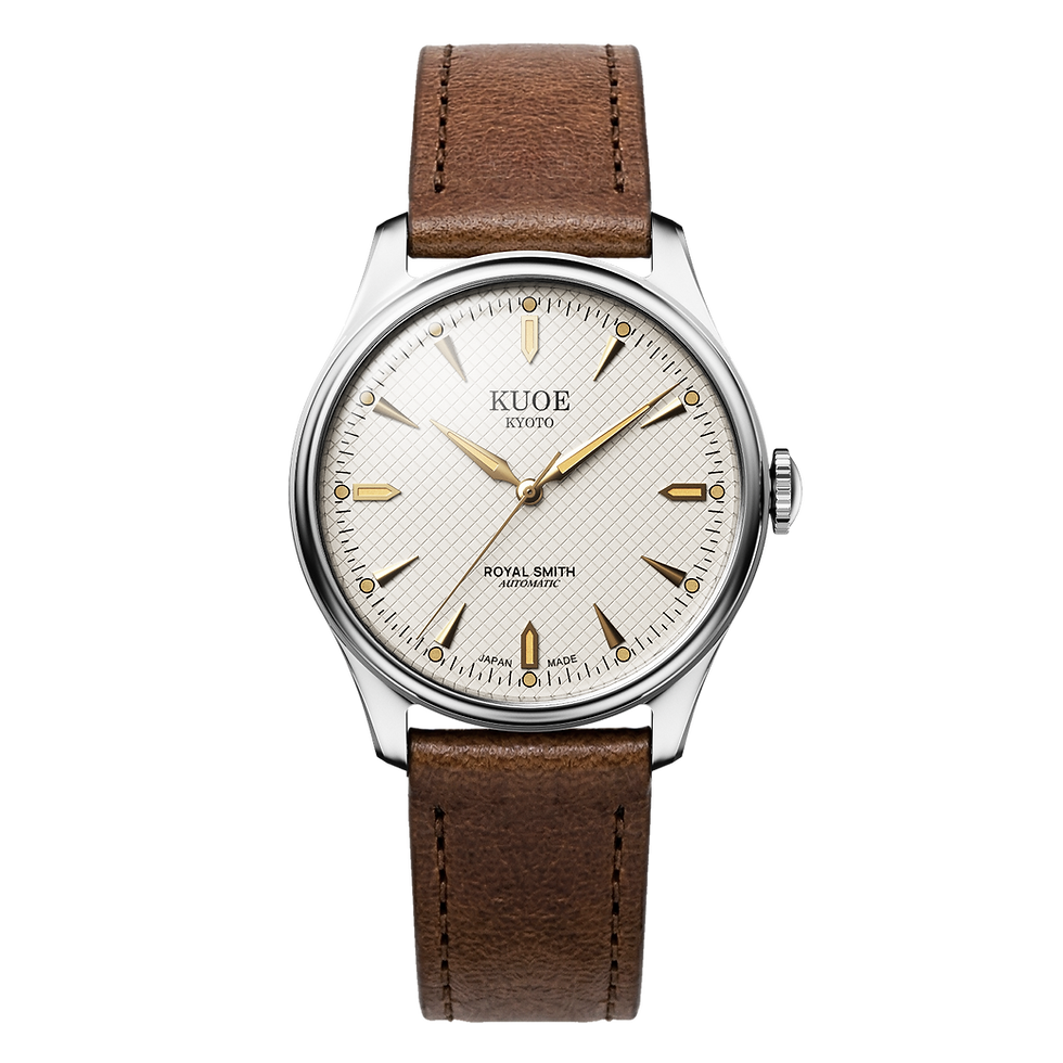Thumbnail: ROYAL SMITH 90-006 Large - 39mm Silver Case Ivory Dial