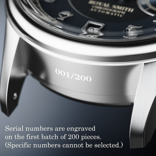 ROYAL SMITH 90-012 Automatic Chronograph, Salmon Pink with Breguet