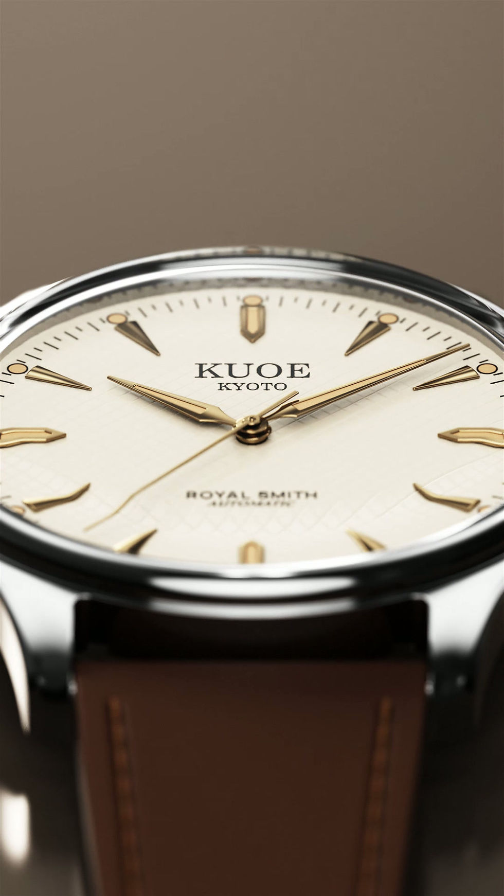 Thumbnail: ROYAL SMITH 90-006 Large - 39mm Silver Case Ivory Dial