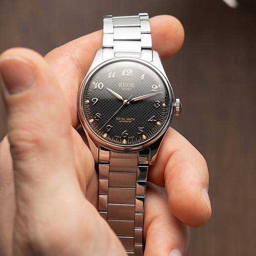 ROYAL SMITH 90-006 Breguet Numerals Silver Case Black Dial | Kuoe