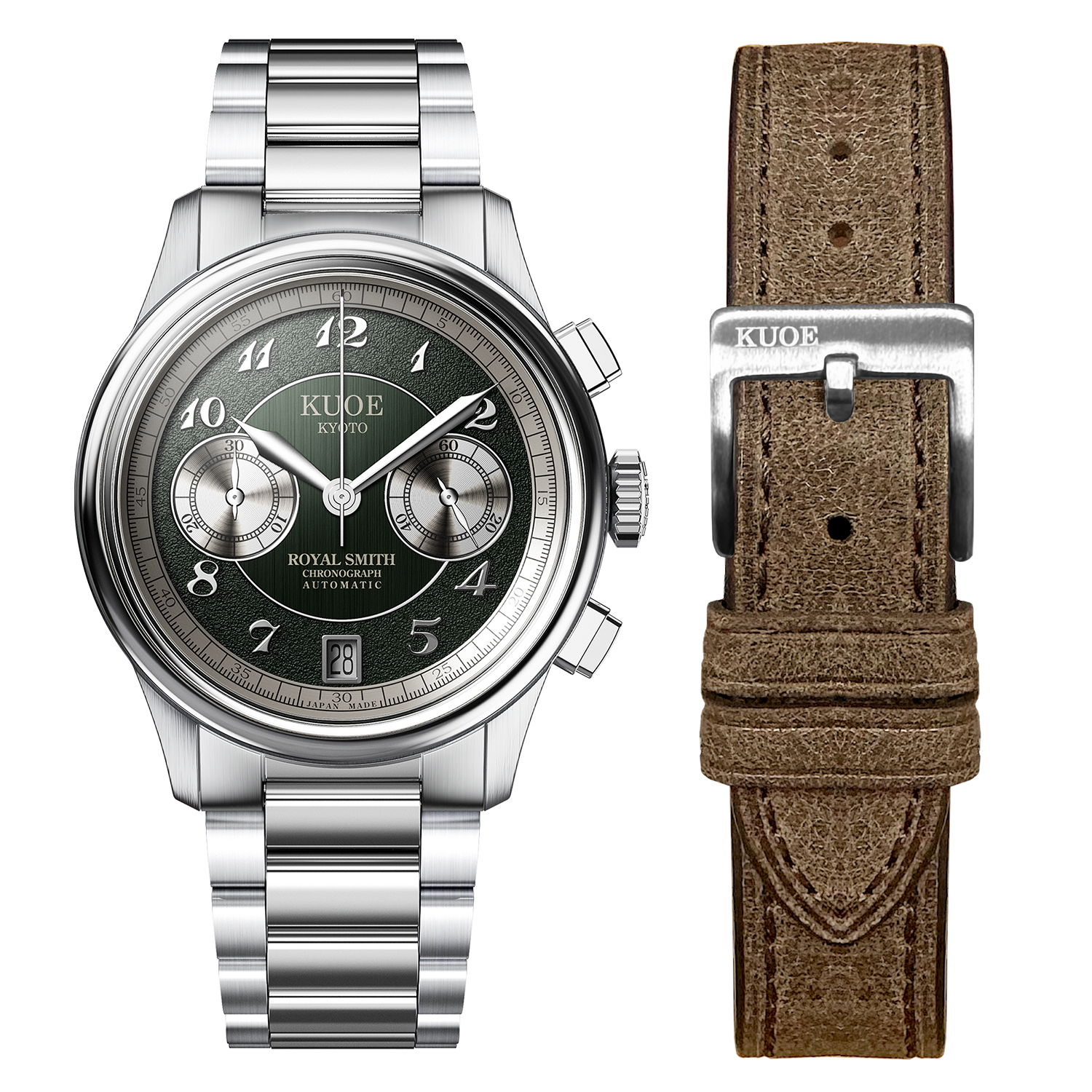 ROYAL SMITH 90-012 Automatic Chronograph, Green Dial