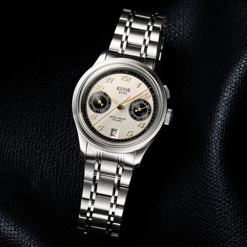 時計 KUOE  SMITH / 90-010 ROYAL SMITH 90-010 Automatic Ivory x Vertical Brushed Dial