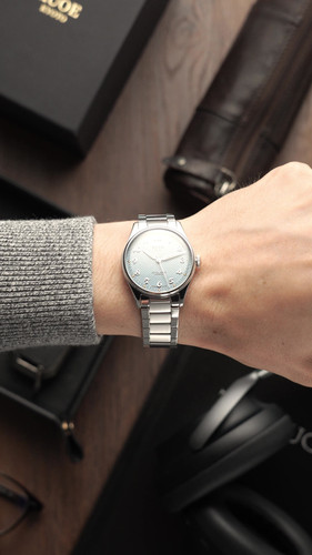 ROYAL SMITH 90-006 ブレゲ数字 ブルー文字盤 シルバーケース | Kuoe