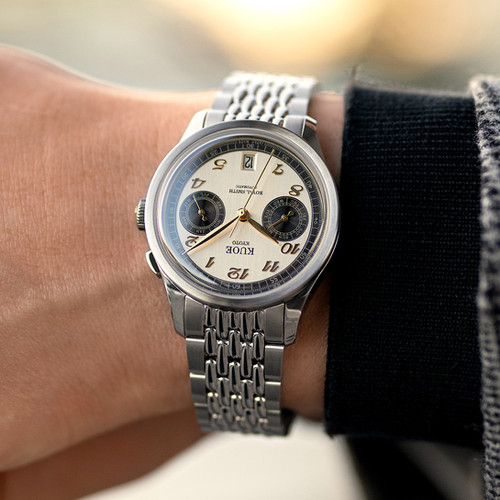 ROYAL SMITH 90-010 Automatic Panda x Vertical Brushed Dial | Kuoe