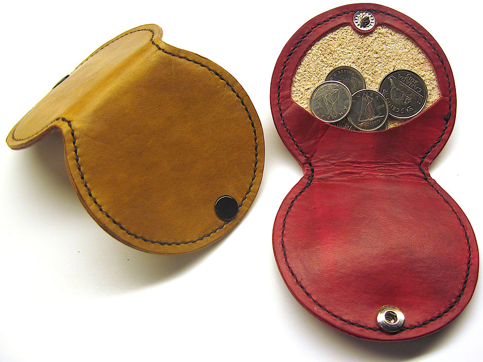 Thumbnail: Coin Pouch, Leather Pouch, Medicine Bag, Slingshot Ammo pouch, Snap Coin Pouch