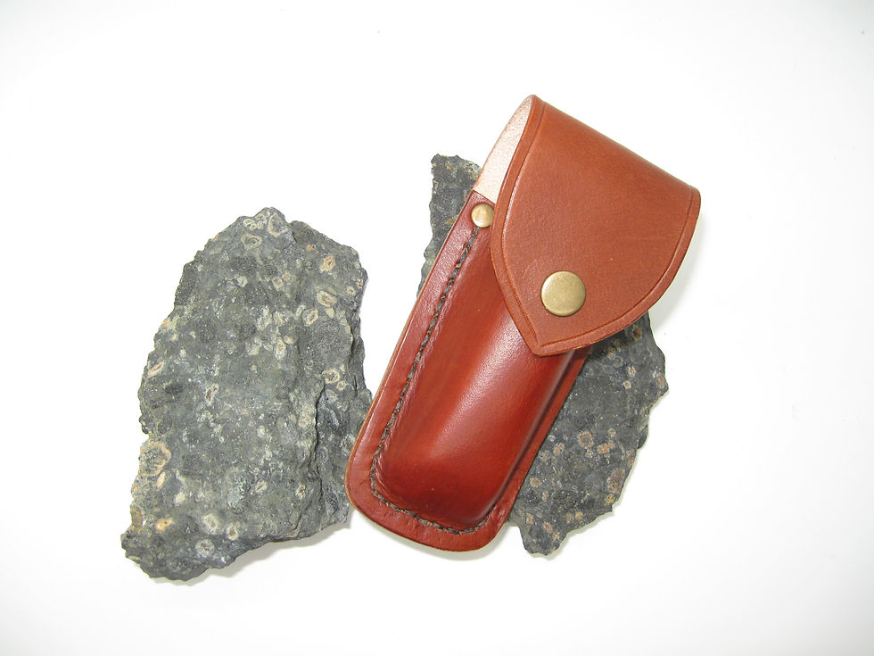Thumbnail: Buck Leather Sheath for 112 Ranger Pro, or 112 Ranger LT, or Similar Folding