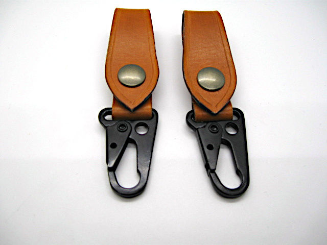 Thumbnail: Pack of TWO, Belt Loop keychain, Leather Keyring, Leather Keychain, key holder