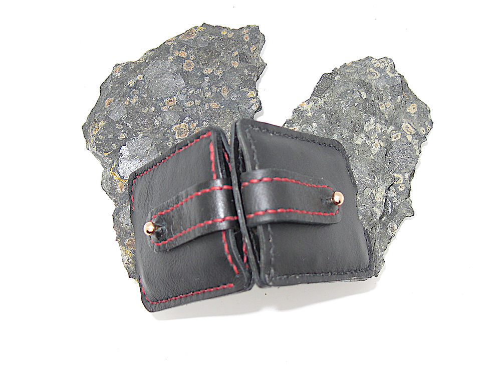 Thumbnail: Kangaroo Leather Zippo Case with belt loop, Leather lighter pouch, lighter case