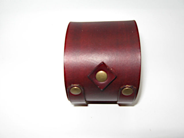 Thumbnail: Coyote Peterson double buckle leather cuff , Johnny Depp Cuff, leather wristband