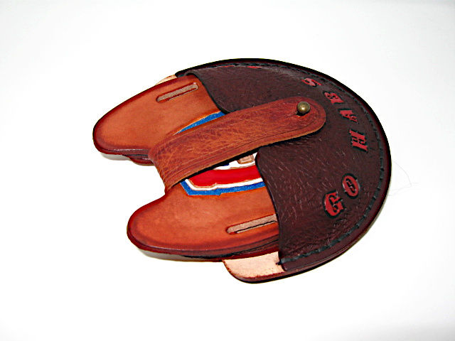 Thumbnail: Leather Coasters, Home Decor Coasters, 4pc Leather Coasters, Horseshoe Coasters