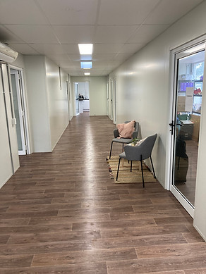 Modular building hallway