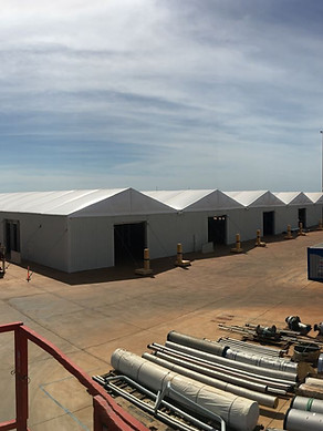Chevron industrial warehouses