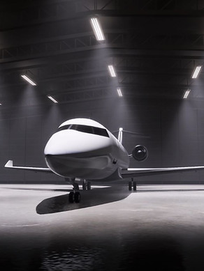 Private plane hangar