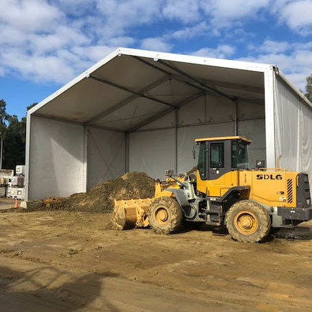 Covered waste bay functionality