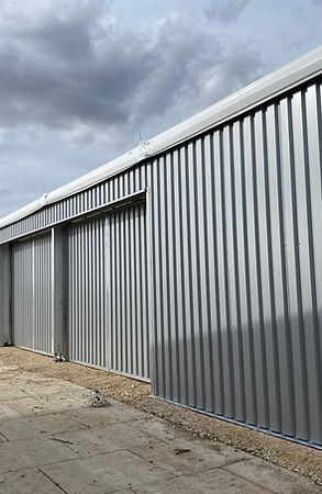 Double garage industrial structure