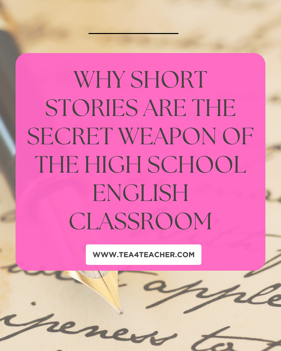 high school english short story resources