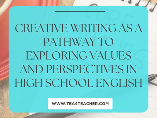 blog post for creative writing unit for high school english