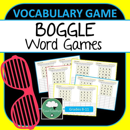 English Boggle BOGGLE WORD GAME
