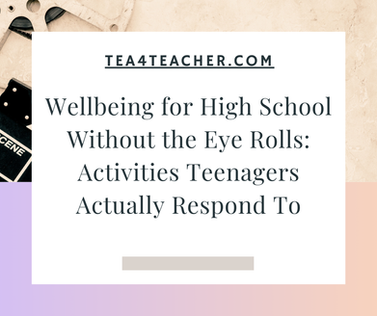 high school wellbeing