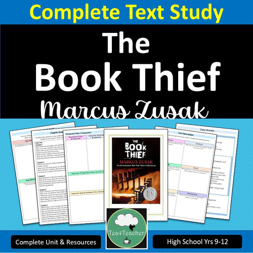 THE BOOK THIEF Novel Study Unit | Tea4Teacher