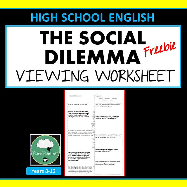 the social dilemma viewing worksheet
