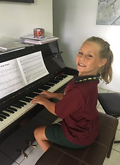 Piano student, Lorissa Manners