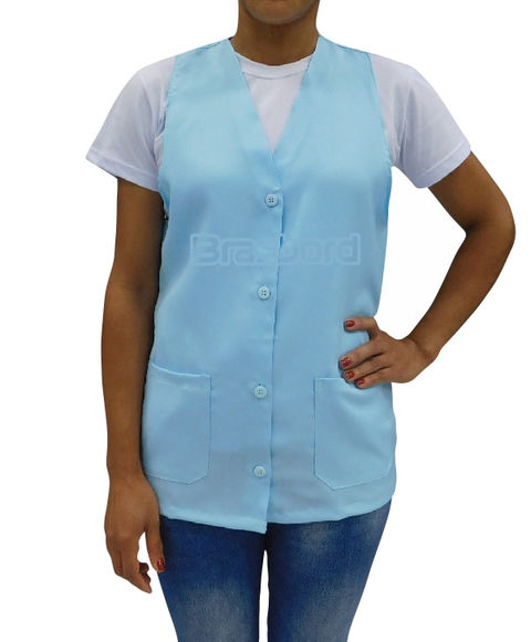 jaleco avental professora cavado sem lese