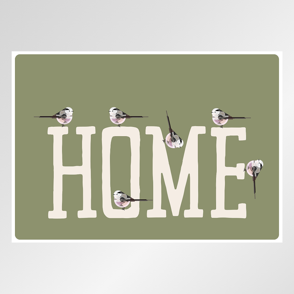 Thumbnail: HOME Bird Graphic Poster