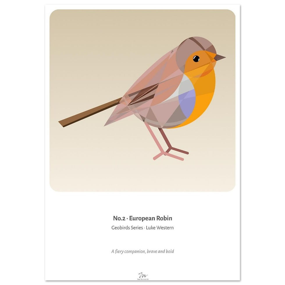 Thumbnail: European Robin Art Print
