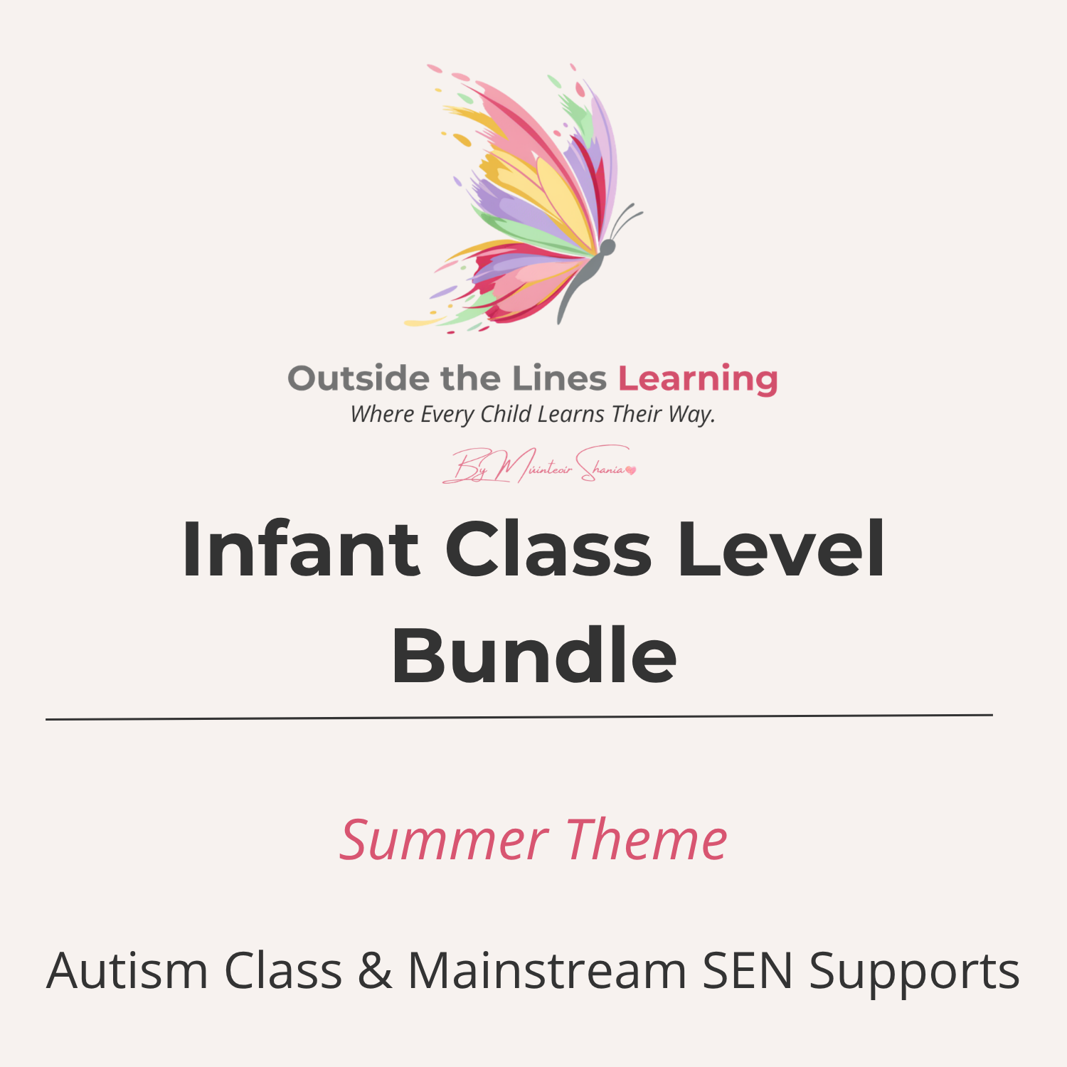 Infants Class Summer Themed Bundle- Autism Class, Mainstream, SEN