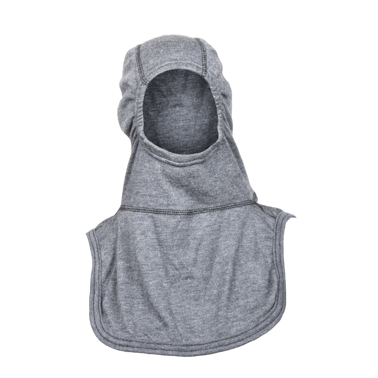 A grey fire hood