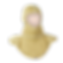 A gold fire hood