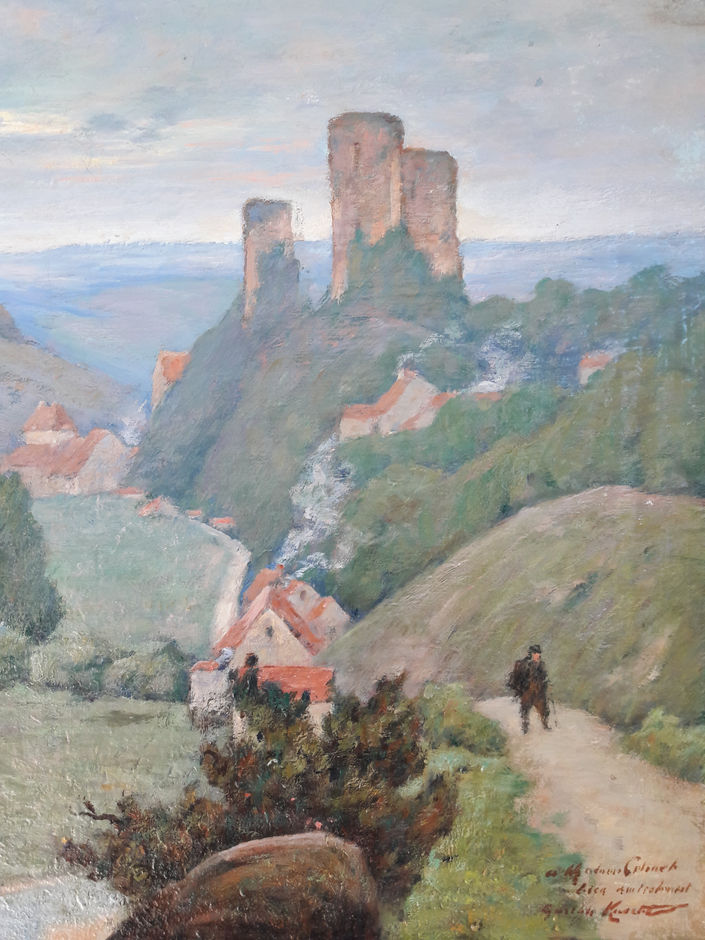 Restauration d'art tableau Yveline 78 Région Parisienne Paris Ile de France Huile sur toile
Annoté et signé en bas à droiteXIXème siècle XXème siècle restauration art tableau 