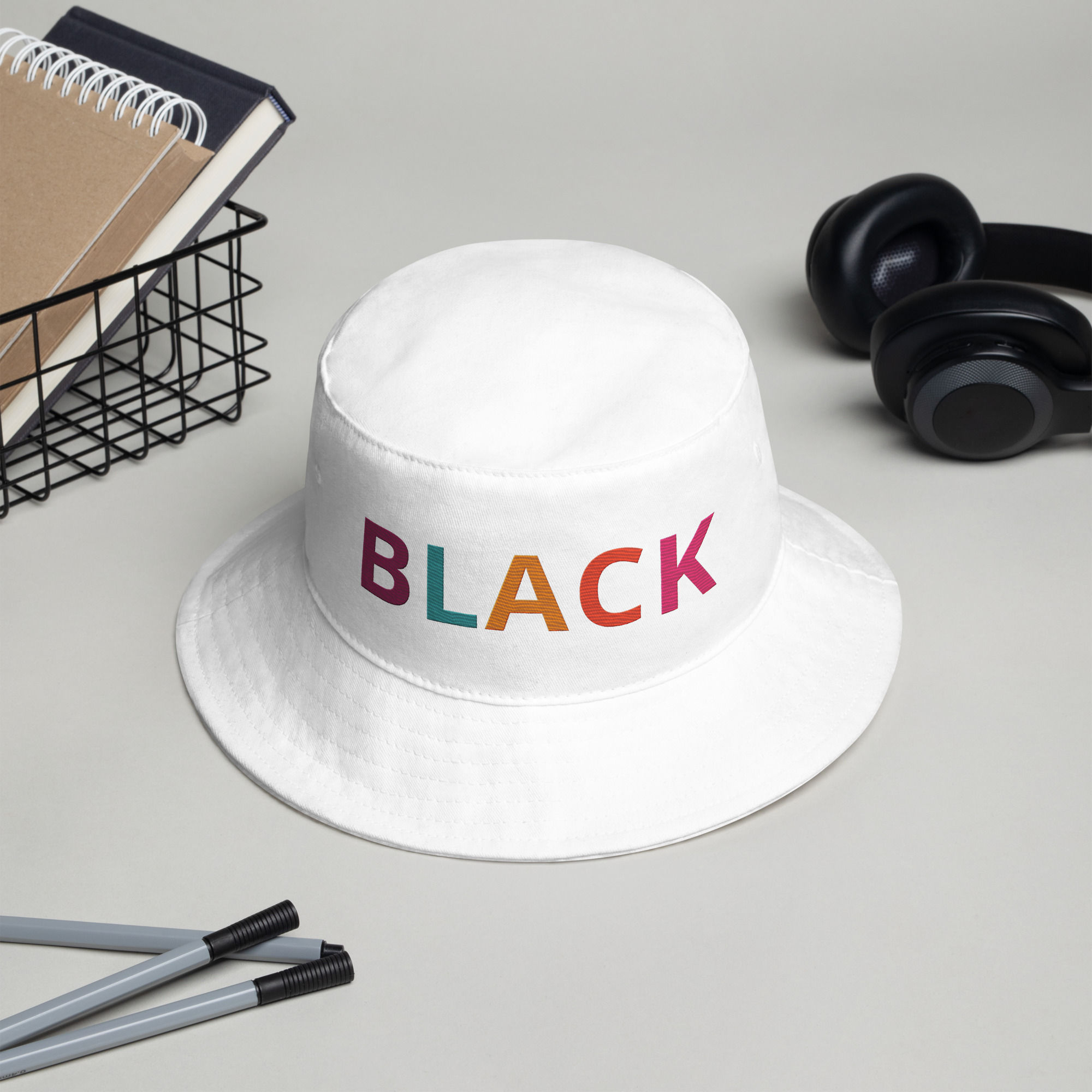 BGB Multicolor "BLACK" Bucket Hat