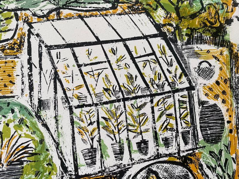 Thumbnail: Spring Greens-  Silkscreen Print