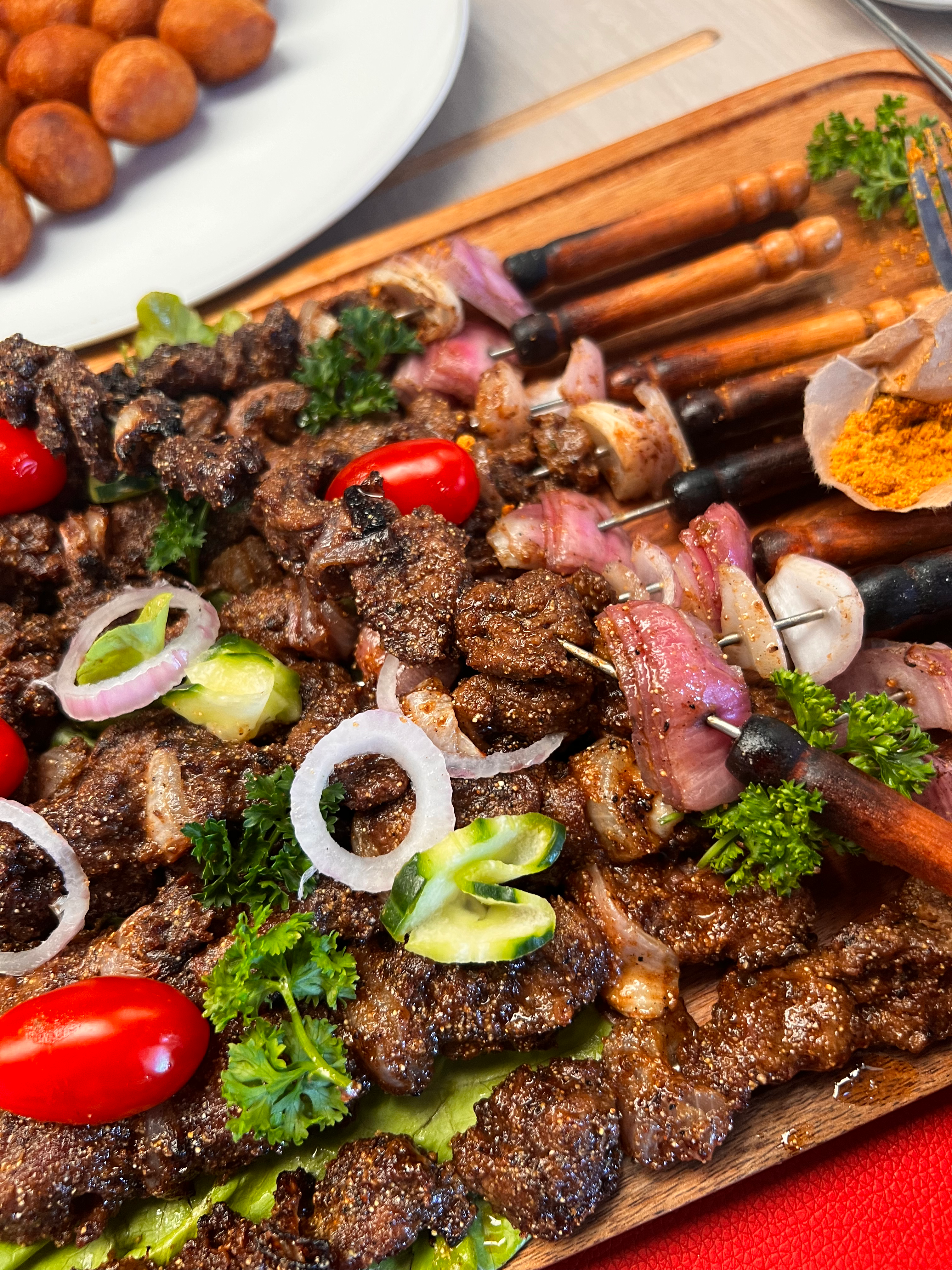 Arranged Food and Objects