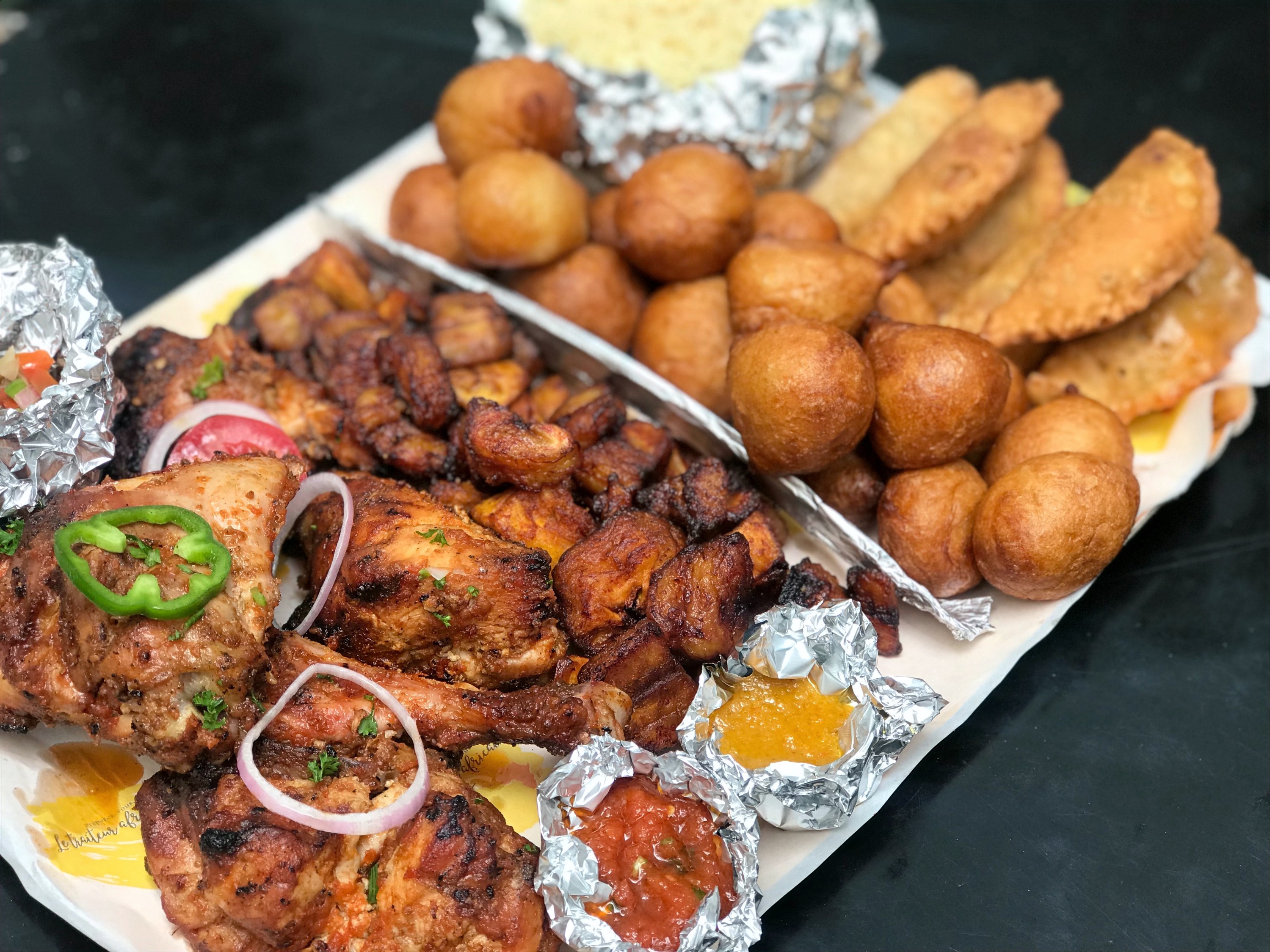 Arranged Food and Objects