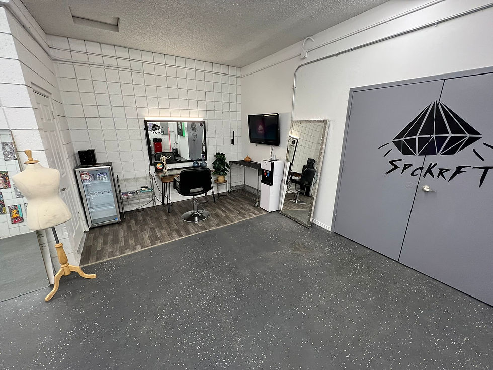 Hair and Make-up station