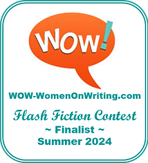 WOW-Women On Writing 2024 Summer Flash Fiction Contest Finalist logo