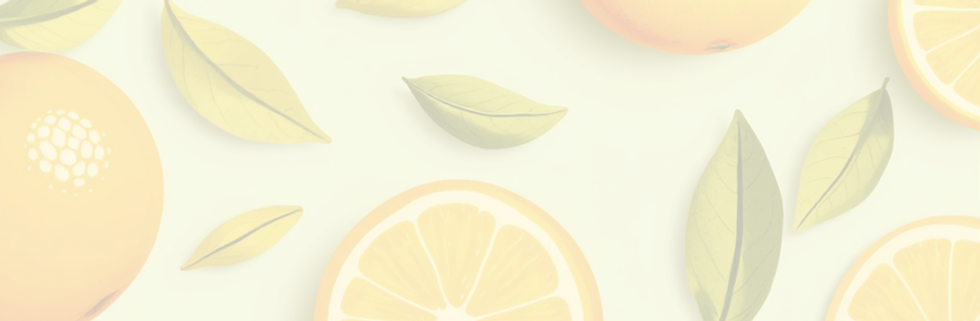 create a design of oranges and lemons in yellow and orange colours with some cream and gre