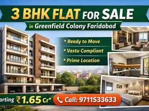 3 bhk flat for sale in greenfield colony faridabad