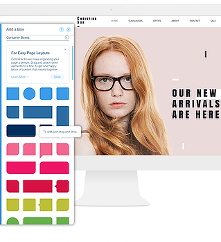 Web designer looking at different colour schemes and design