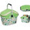 Thumbnail: Picnic & Beyond Picnic Cooler Basket PB9-1004-Green Empty