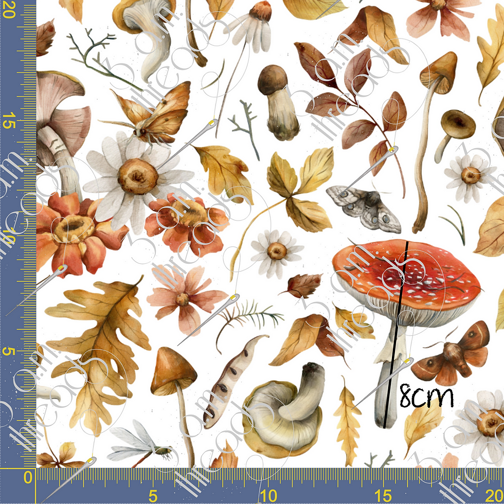 Thumbnail: Wilfred seamless pattern ruler fabric nz scale