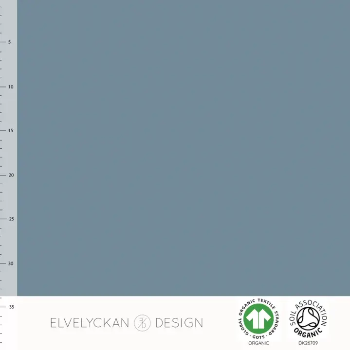 Elvelyckan Organic Blue Ribbed Jersey