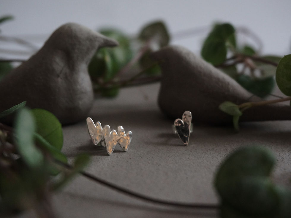 Miniature : Idylle - Puces d'oreilles à composer en argent 925