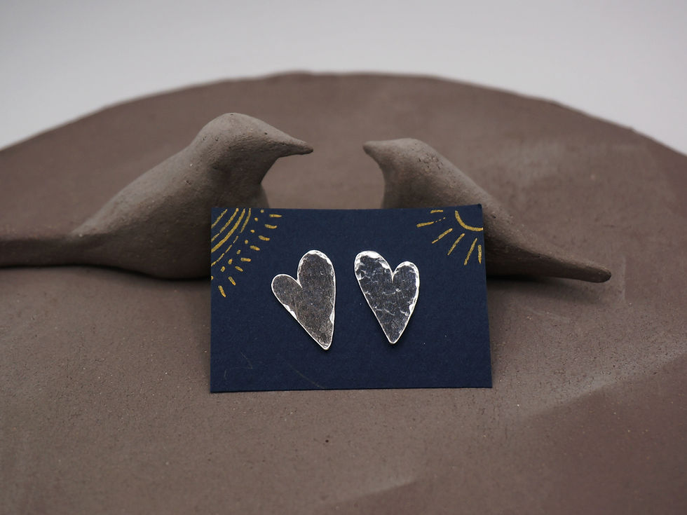 Miniature : Boucles d'oreilles Cœurs en Argent 925
