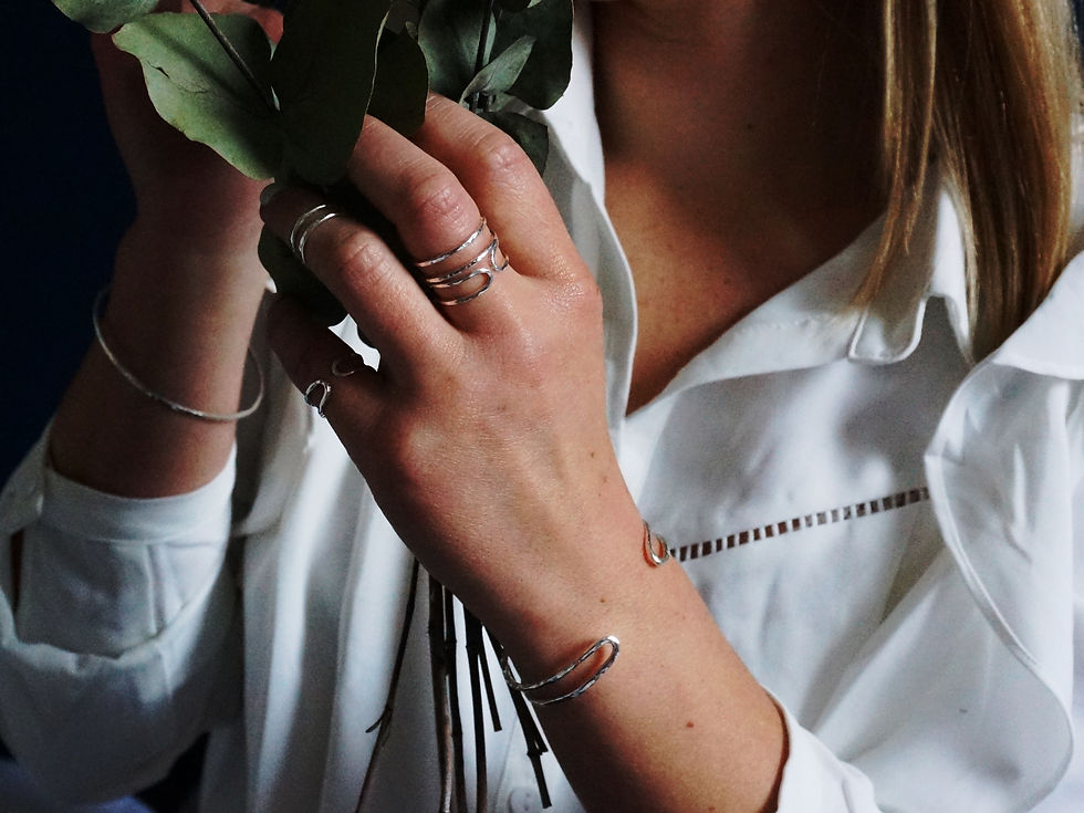 Miniature : Candeur - Lot de 3 Bagues réglables en Argent 925