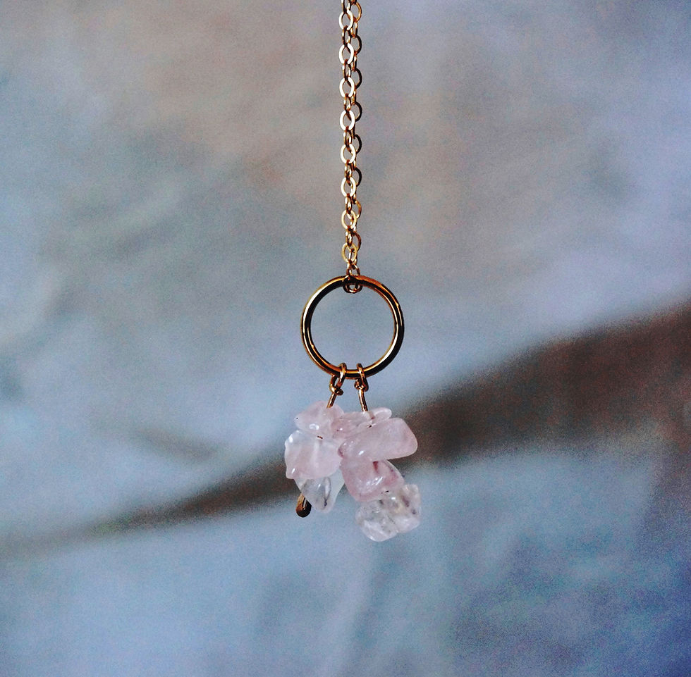 Miniature : Mataranka - Collier gold filled et pierres fines
